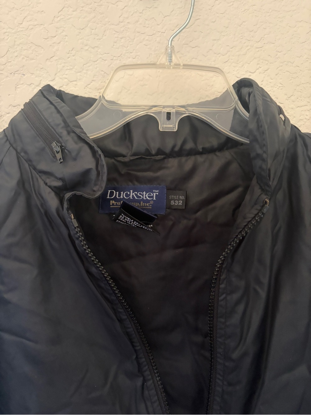 Duckster Pro Group Men's Black Windbreaker with Royal Blue Chevron style no.532 - Picture 2 of 4